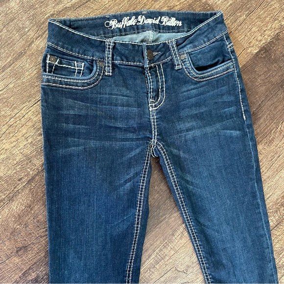 🍭2/$45~Buffalo David Bitton Women's Straight Leg Jeans~Size 26 - Picture 3 of 10
